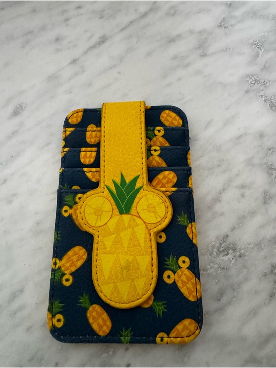 Loungefly Handbags - Loungefly Mickey Yellow Pineapple Wallet Card Holder